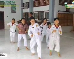 Siswa mengikuti kegiatan Ekskul Tae Kwon Do